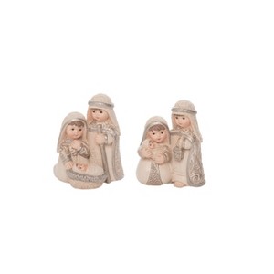 Transpac Resin Elegant Kid Nativity Figurine Set of 2 Colorful Christmas Tabletop Decor for Holiday Gifts and Decorations - 1 of 1