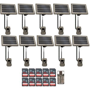 Cuddeback CuddeLink Wireless Flash Trail Cam w/Solar Power Bank Bundle (10-Pack) - 1 of 4