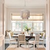 Parrot Uncle 17" 4-Light Off-White Farmhouse Chandelier Adjustable Wood Pendant Lamp - 3 of 4
