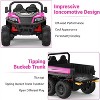 Coucheta 24V 4WD Ride On Dump Truck with Remote Control, 2 Seater Kids Electric Toy Truck with Dump Bed & LED Lights - 3 of 4