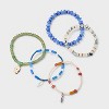 Semi Precious Jasper Beaded Medallion Bracelet Set 5pc - Universal Thread™ - 3 of 4