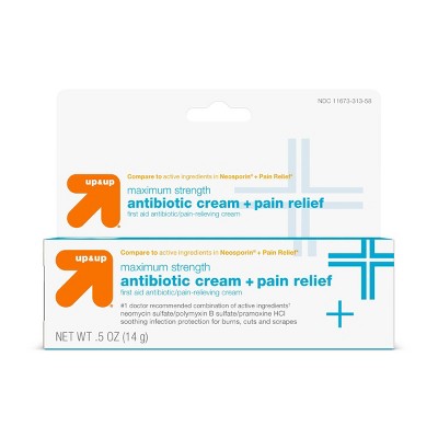 First Aid Antibiotic Pain Relieving Cream .5oz - up & up™