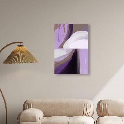 Amethyst and Earth Combo Abstract Canvas Wall Art, 20" x 30"