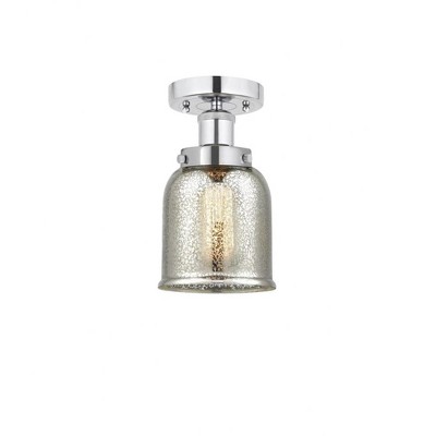 Bell - 1 Light Semi-Flush Mount In Industrial Style-8.25 Inches Tall and 6.5 Inches Wide