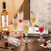 Slickblue Chroma Clear Champagne Flutes – 5.1 oz Hand Blown Glass, Perfect for Celebrations - 4 of 4