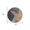 Charcoal Taupe And Gray Geometric Washable Indoor Outdoor Area Rug - 3 of 4