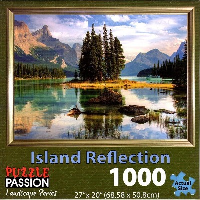 Puzzle Passion Island Reflection 1000 Piece Landscape Jigsaw Puzzle