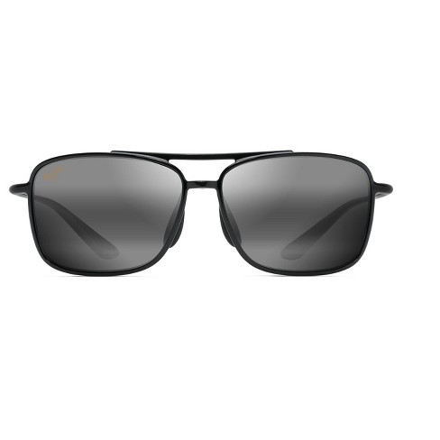 Maui Jim Kaupo Gap Aviator Sunglasses - Gray lenses with Black frame