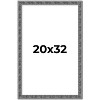 PosterPalooza | Distressed Black Picture Frame - UV Acrylic, Foam Board Backing, Hanging Hardware - 2 of 4