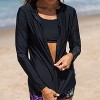 Calypsa Women's Plus Size Long Sleeve Full-Zip UPF 50+ Nora Swim Top - 4 of 4