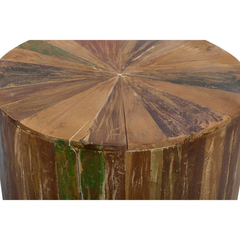 Rustic Reclaimed Wood Accent Table Brown - Olivia &#38; May, 4 of 15