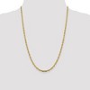Black Bow Jewelry 3.75mm 14k Yellow Gold Hollow Open D/C Cable Chain Necklace - 3 of 4