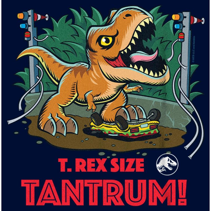 Boy's Jurassic World T. Rex Size Tantrum T-Shirt, 2 of 5