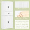 CAVINAS Tall Bathroom Storage Cabinet with Adjustable Shelves,Door Cabinets&1 Drawer,Freestanding Cabinet with Anti-Tipping Device for Bathroom - 4 of 4