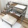 Plank+Beam Solid Wood Farmhouse Twin over Full L-Shaped Bunk Bed Bed with Desk - 3 of 4