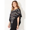 Catherines Women's Plus Size Anywear Duster Overlay Duet Top - 4 of 4