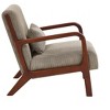 Sapphtopaz 1pc Accent Chair Upholstered Wooden Sofa Lounge Chair with Solid Wood Frame, Corduroy Living Room Chair Comfy Chair for Living Room - 3 of 4