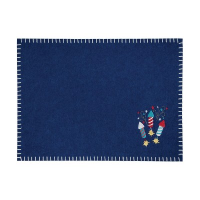 C&F Home Sparkler Felt Set of 6 July Fourth Placemat
