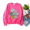 Simply Sage Market Women's Graphic Sweatshirt Lucky Smiley Disco - 3 of 4