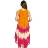 Riviera Sun Tie Dye Summer Dress with Floral Hand Painted Design - 3 of 3
