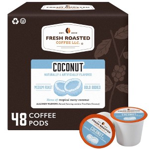Fresh Roasted Coffee - 48 CT Coconut Flavored Single Serve Pods - 1 of 4