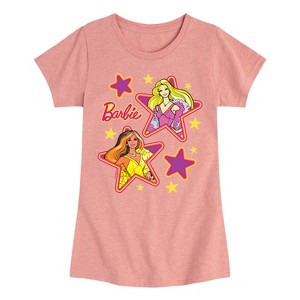 Girls' - Barbie - Superstar 70s Fitted Short Sleeve Graphic T-Shirt - 1 of 4