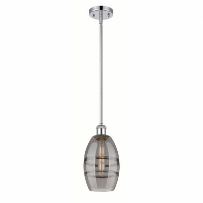 Vaz - 1 Light Stem Hung Mini Pendant In Industrial Style-8.13 Inches Tall and 5.88 Inches Wide