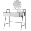 XIYUYEU Vanity Desk with Mirror Elegant Dressing Table with Charging Station, Open Shelf - 3 of 4