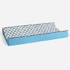 Bacati - Woodlands Aqua/Navy/Gray Neutral Cotton Changing Pad Cover - 3 of 4