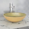 vidaXL Basin Round Wash Vanity Sink Small Countertop Basin Tempered Glass - 2 of 4