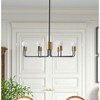Dewdrop Black and Gold 8-Light Candle Style Candelabra Chandelier - 2 of 4
