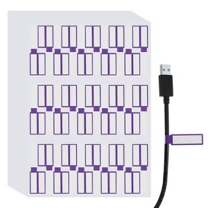 Unique Bargains Waterproof Reusable Writable Hook and Loop Cable Labels 300 Pcs - 1 of 4