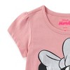 Disney Minnie Mouse Girls Short Sleeve T-Shirt and Shorts Set for Toddlers and Big Kids - 3 of 4