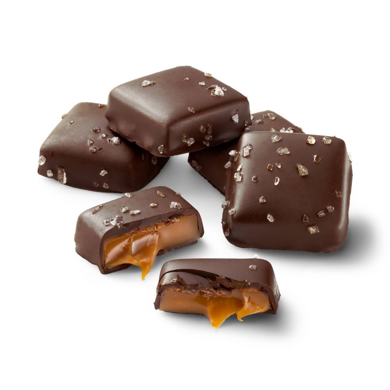 Dark Chocolate Sea Salt Caramels Candy - 25oz - Favorite Day&#8482;, 3 of 5
