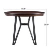 Christopher Knight Home Julian 3pc Upholstered Wood and Metal Bar Height Dining Set Black - 3 of 4
