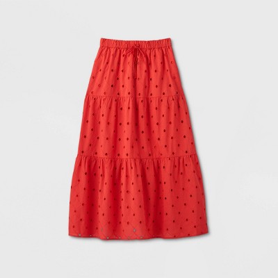 a line midi skirt