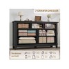 54" Wide Drawer Dresser,7 Drawer Dresser for Bedroom,  with Storage, Wooden Closet Storage Chest for Living Room,Bedroom - 4 of 4