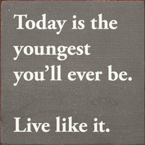 Slickblue Inspirational Wood Wall Sign – “Live Like It” Quote – Rustic 7x7 Motivational Decor, Color Options - 1 of 3