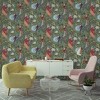 Holden Yasuni Floral Green Non-Woven Wallpaper: Mid-Century Modern, Botanical, Bird & Floral Pattern, Non-Pasted, Washable - 2 of 4