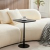 FONTOI 31.50" Square End Table with Metal Pedestal, Side Table for Living Room Bedroom Small Space, Black, 15.74"*23.81"*15.74" - 2 of 4