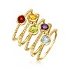 Ross-Simons 1.60 Multi-Gemstone Jewelry Set: 5 Rings in 18kt Gold Over Sterling - 3 of 4