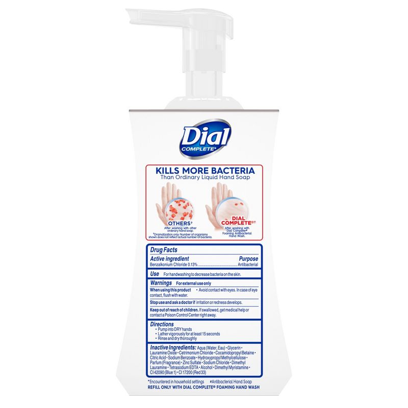 Dial Soothing White Tea Foaming Antibacterial Hand Wash - 10 fl oz, 3 of 13