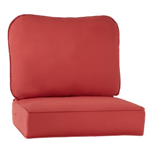 2-Piece Deep Seat Outdoor Cushion Set - 1 of 4