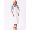 INSPIRE CHIC Women's Casual Short Sleeve Mesh Sheer Open Front Cropped Cardigan Shrug - 4 of 4