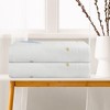 Unique Bargains Cotton Absorbent Quick Dry Lightweight Bath Towels for Bathroom 2 Packs - 3 of 4