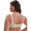 INSPIRE CHIC Women's Mesh Wireless Push Up Minimizers Wide Straps Lightweight Breathable Seamless Soft Bras - 2 of 4