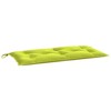 vidaXL Garden Bench Cushion Set 2 pcs - Bright Green, Water-Resistant, Oxford Fabric, for Outdoor/Indoor Use 39.4"x19.7"x2.8" - 4 of 4