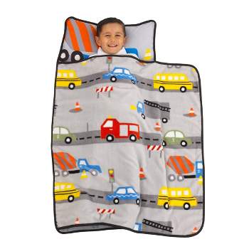 Toddler Everything Kids' Construction Nap Mat with Pillow and Blanket