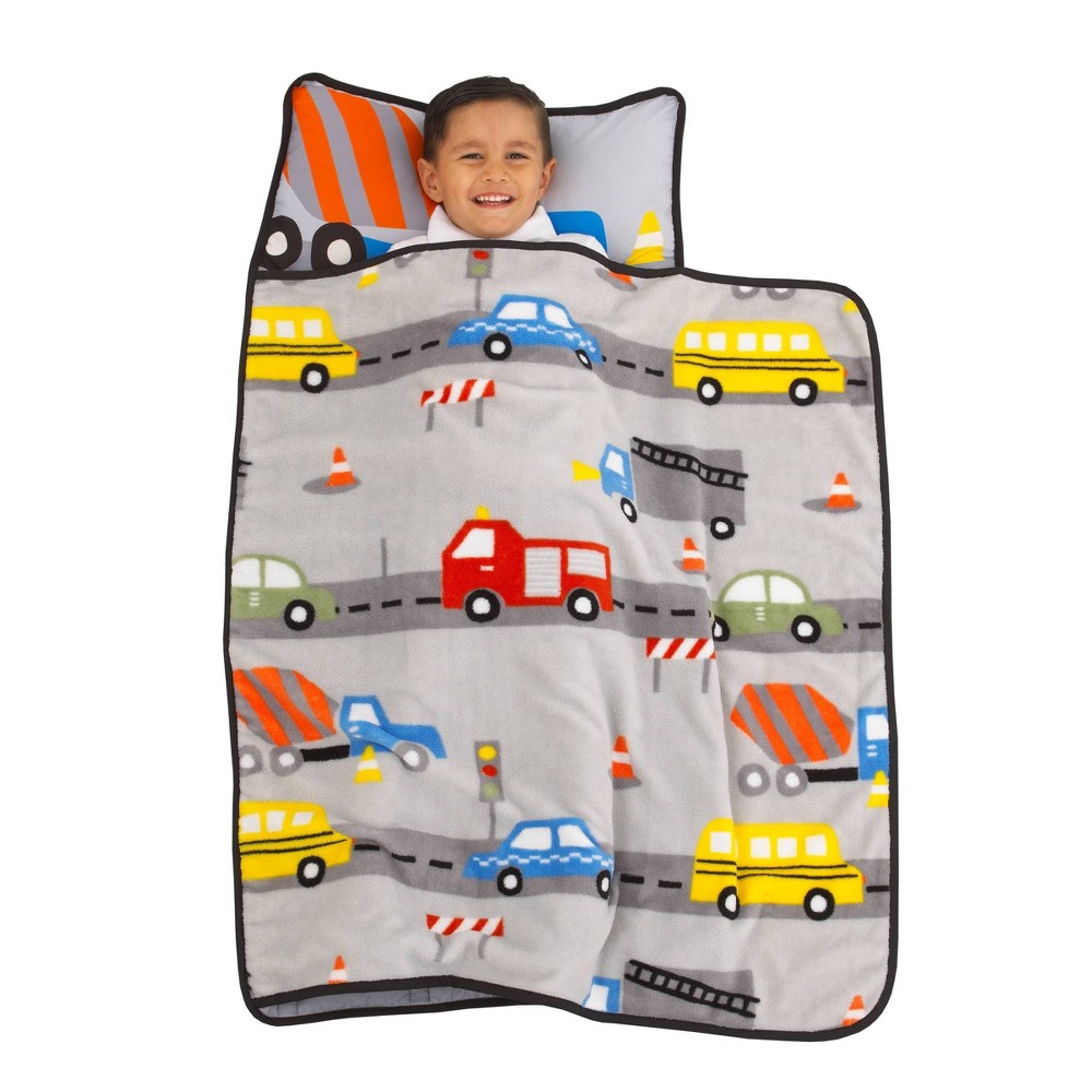 Photos - Other Kids Offers Toddler Everything Kids' Construction Nap Mat with Pillow and Blanket