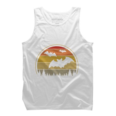 Men's Design By Humans Vintage Retro Vampire Bats Halloween Costume By Chos Tank Top